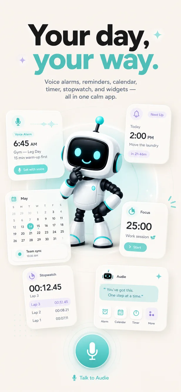 Audie: AI Voice Alarm Clock